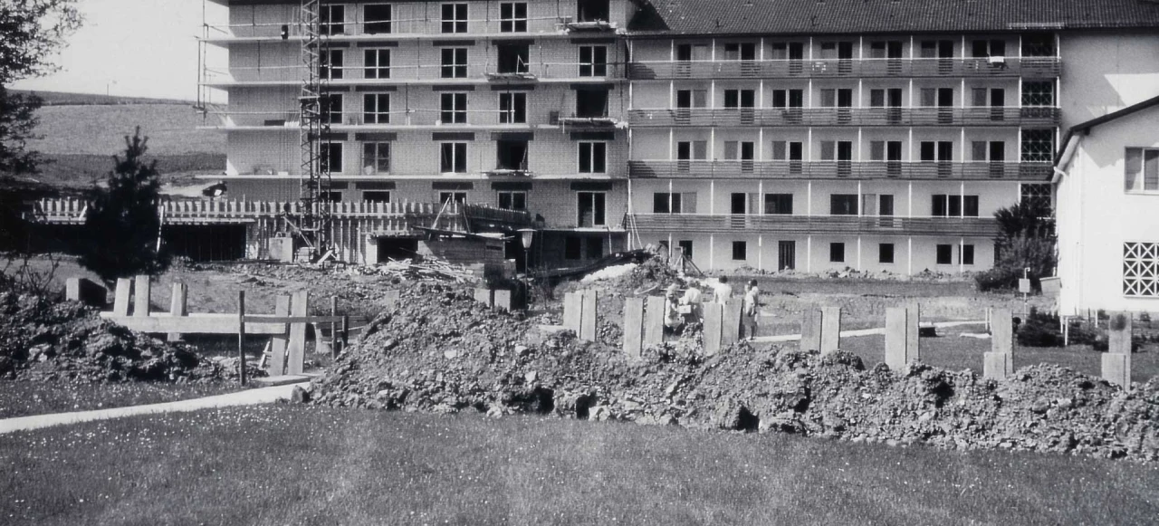 1971 Baustelle  - Klinik Prof. Schedel